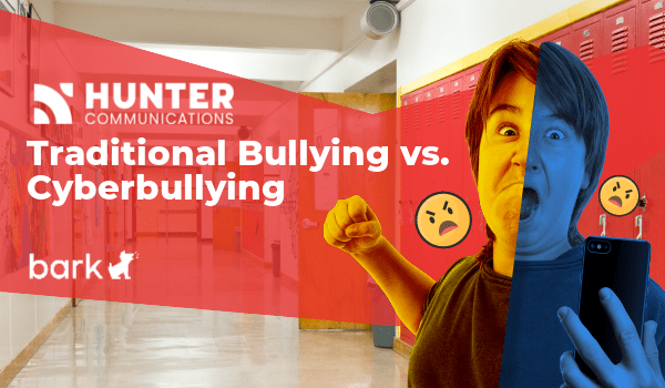 Traditional Bullying vs Cyberbullying Banner