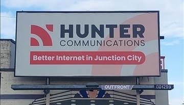 Hunter Communications Junction City, Oregon Billboard